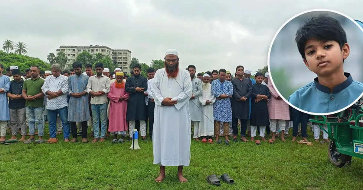 ‘আমার একটাই ছেলে, কোনো ভুল হলে ক্ষমা করে দেবেন’: অপ্রতিমের জানাজায় বাবা