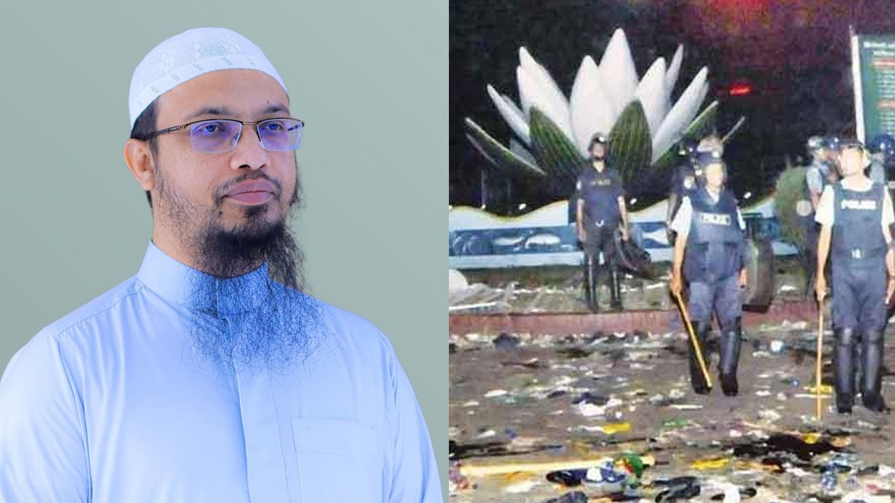 শাপলা গণহত্যার বিচার চাইলেন শায়খ আহমাদুল্লাহ
