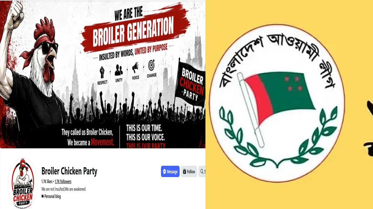 ‘ব্রয়লার চিকেন পার্টি’র পোস্টে পতিত আওয়ামী লীগকে বার্তা