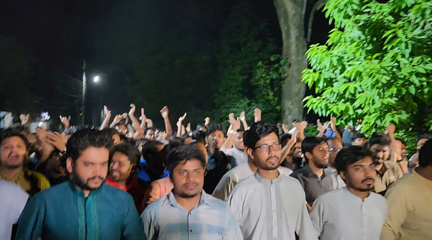 রাকসু নির্বাচন পেছানোয় ছাত্রশিবিরের প্রতিবাদ, বিক্ষোভ মিছিল ও সমাবেশ