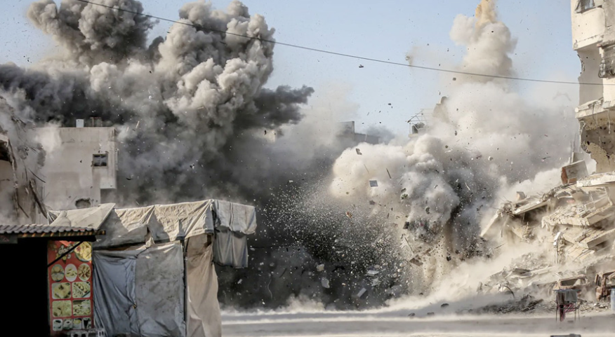 গাজা উপত্যকায় ইসরায়েলের বিমান হামলা অব্যাহত