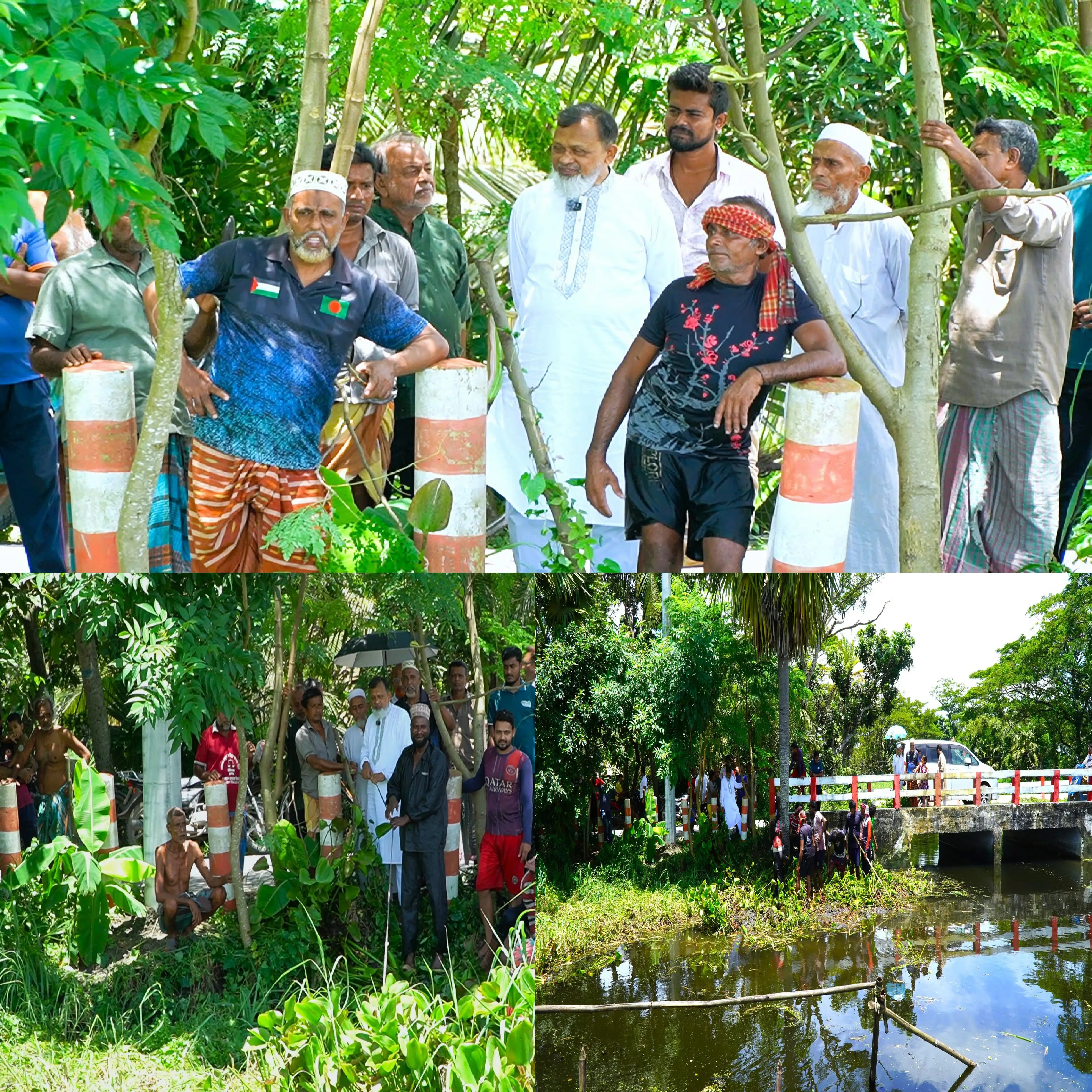 রাজাপুর খালের কচুরিপানা পরিষ্কার অভিযানে এমপি গোলাম রসুল