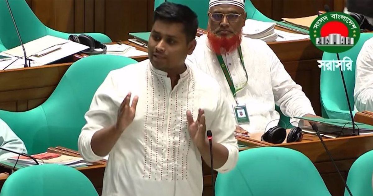 বাকস্বাধীনতা ও ক্যাম্পাস পরিস্থিতি নিয়ে সংসদে সরকারের সমালোচনা হাসনাত আবদুল্লাহর