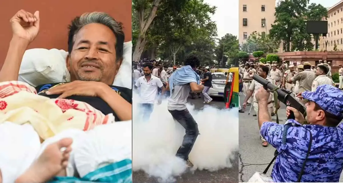 দিল্লিতে শিক্ষার্থী বিক্ষোভে জনসমাগম বাড়ছে, শর্তসাপেক্ষে অনশন ভাঙার ইঙ্গিত ওয়াংচুকের