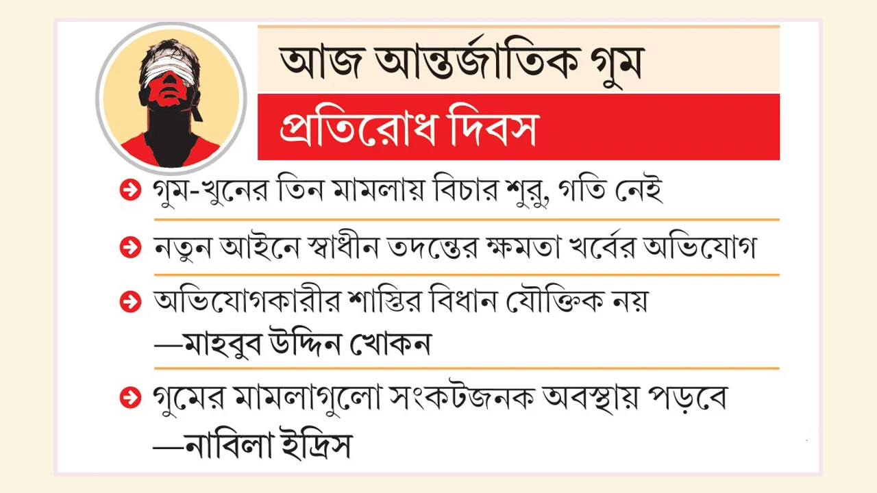 গুম প্রতিরোধ দিবস: এখনো নিখোঁজ ২৫১ জন, স্বজনদের অপেক্ষার শেষ নেই