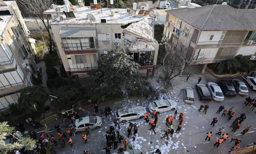 ইসরাইলের প্রাণকেন্দ্রে ইরানের ক্ষেপণাস্ত্র হামলা