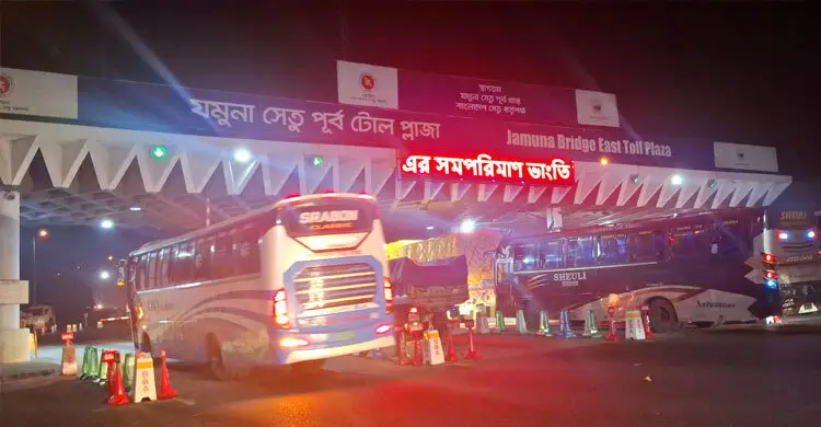 ঈদযাত্রায় যমুনা সেতু মহাসড়কে চাপ, ২৪ ঘণ্টায় ৫১ হাজারের বেশি যানবাহন পারাপার