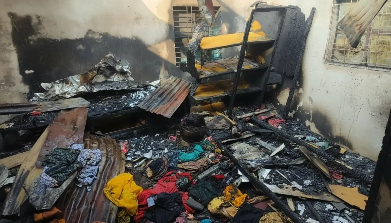 গাজীপুরে ভয়াবহ অগ্নিকাণ্ড: ১১টি ঘর পুড়ে ছাই, লক্ষাধিক টাকার ক্ষতি