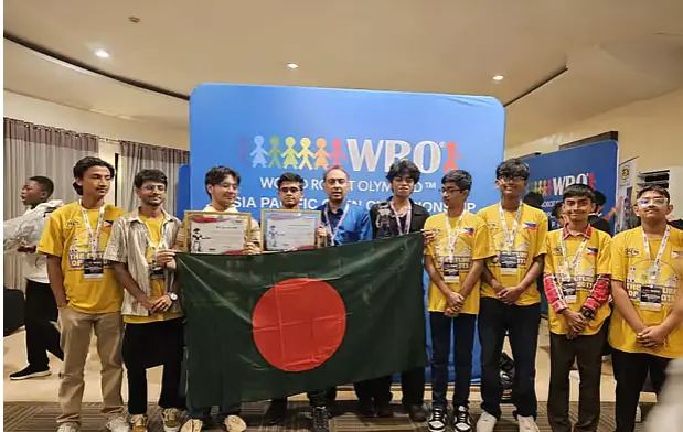 রোবট অলিম্পিয়াডে বাংলাদেশের সাফল্য: এশিয়ান চ্যাম্পিয়নশিপে ২য় স্থান