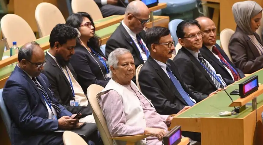 জাতিসংঘ সম্মেলনে প্রধান উপদেষ্টা ড. ইউনূসের নেতৃত্বে বাংলাদেশ প্রতিনিধিদল