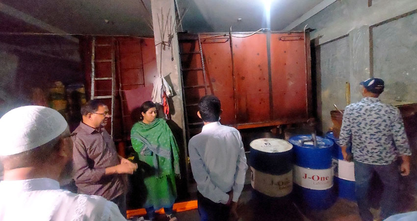 শেরপুরে আবাসিক ভবনে ১৮ হাজার লিটার ডিজেল মজুত, ব্যবসায়ীকে জরিমানা