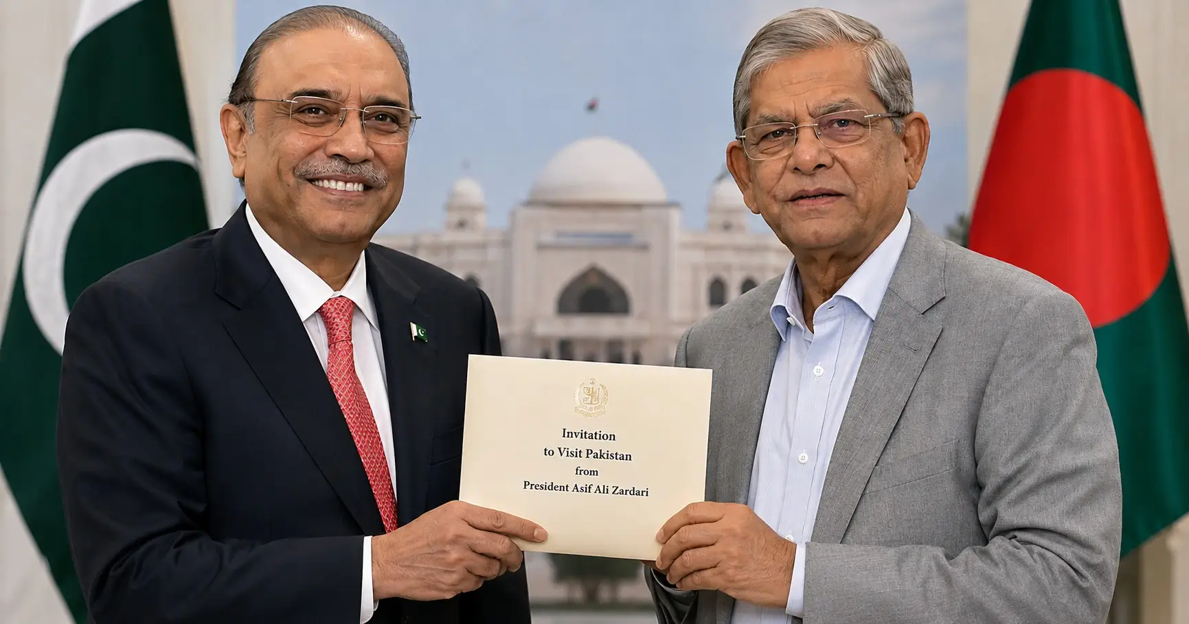নতুন রাষ্ট্রপতি মির্জা ফখরুলকে জারদারির অভিনন্দন, পাকিস্তান সফরের আমন্ত্রণ