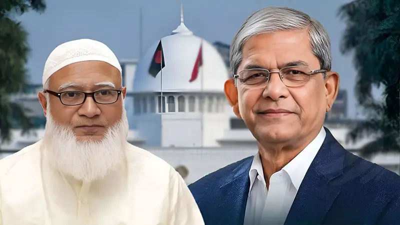 মির্জা ফখরুলকে অভিনন্দন জানালেন জামায়াত আমির শফিকুর রহমান