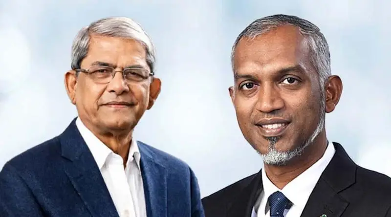 নতুন রাষ্ট্রপতি মির্জা ফখরুলকে অভিনন্দন জানালেন মালদ্বীপের প্রেসিডেন্ট